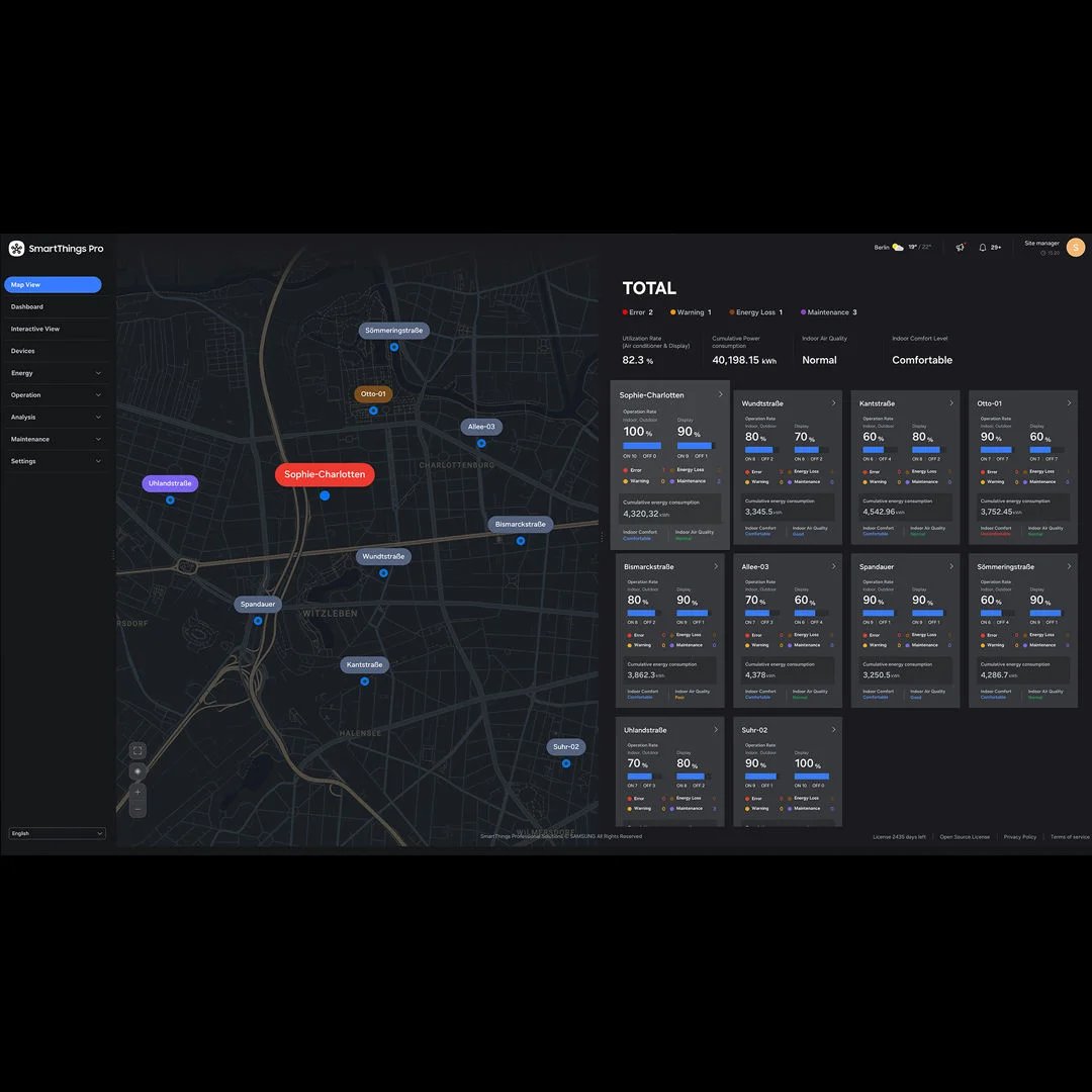 SmartThings Pro: one dashboard for multiple buildings